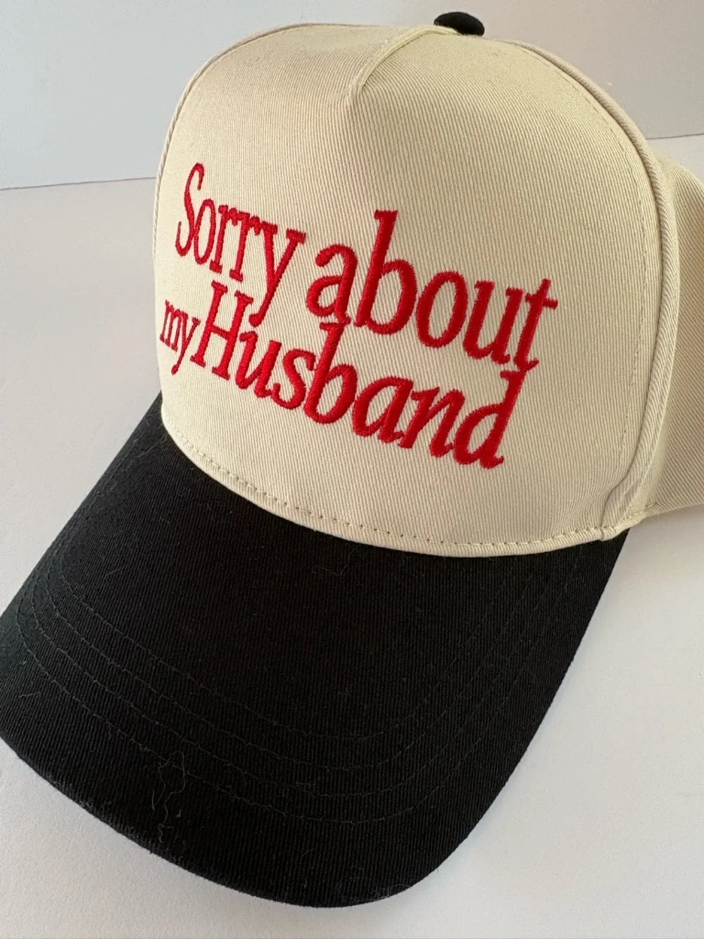 NWOT David and Young Sorry About My Husband Vintage Trucker Hat